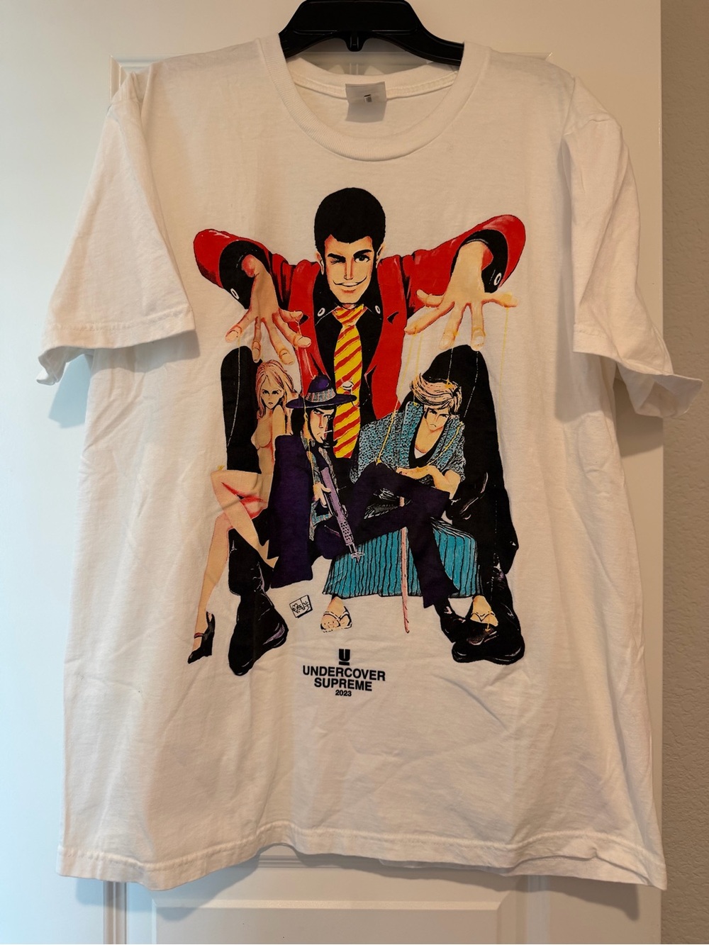 Supreme x UNDERCOVER Lupin Tee White Size M SS23 2023 Lupin III Graphic T-Shirt